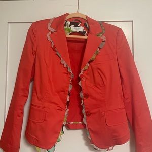 vintage orange emilio pucci blazer size 38 (probs fits s/m)